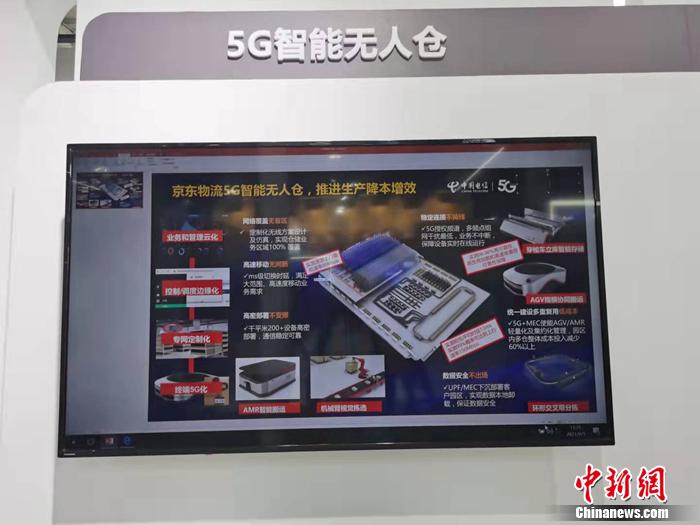 5G智能無人倉。<a target='_blank' href='http://www.chinanews.com/' >中新網</a>記者 李金磊 攝